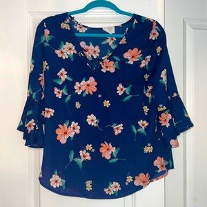 Sienna Sky, size medium, blouse, 100% polyester